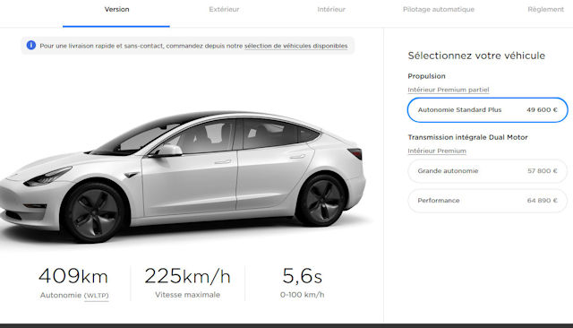 Véhicule Tesla modèle X90 tire en arrière le jouet de voiture (bleu)