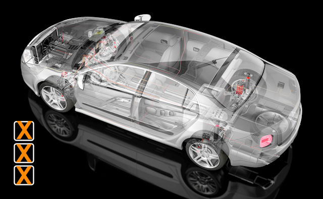 Acheter Feu arrière de coffre arrière de voiture, bande LED d'avertissement  dynamique de marche arrière, clignotant de frein supplémentaire automatique,  12v